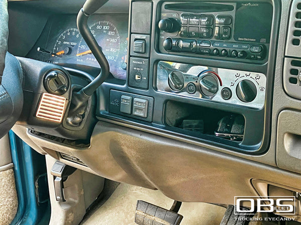 OBS A/C Unit Cover Plate - Illuminated Version - 3 Knobs - 2 Button Version