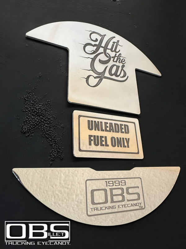 OBS Gas Panel - Year (at bottom) Specific - Lasered Billet - Sold as a set of 3 parts