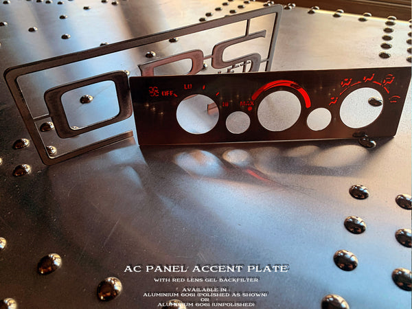OBS A/C Unit Cover Plate - Illuminated Version - 3 Knobs - 2 Button Version