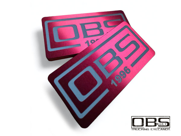 OBS Pillar Emblem - Year Specific - Anodized - Sold as a Pair