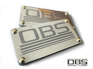 OBS - '4 Line' Classic Pillar Emblem - "Industrial Era" Sold as a Pair