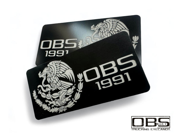 OBS Pillar Emblem - " Mexican Eagle" Year Specific - Anodized - Sold as a Pair