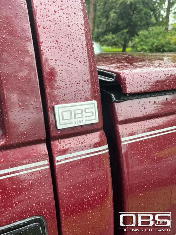 OBS Pillar Emblem - Year (at bottom) Specific - Machined Billet - Sold as a Pair