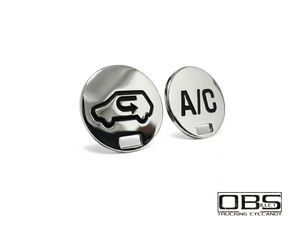 OBS A/C Unit - Lower Push Button Cover Plates - 2 Button Version - Set of 2