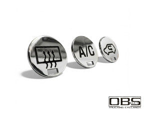 OBS A/C Unit - Lower Push Button Cover Plates - 3 Button Version - Set of 3