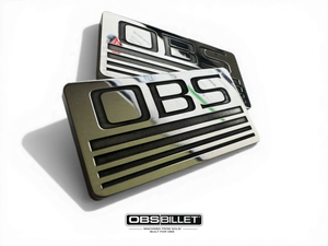 Chevy® | GMC® 1988-1998 Cab Emblems - '4 Line' Classic Pillar Emblem - Machined Billet