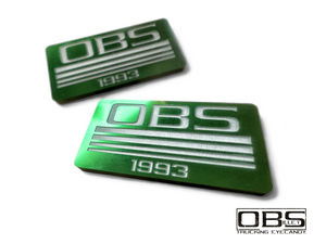 OBS - '4 Line' Classic Pillar Emblem - Year Specific (at bottom) - Anodized - Sold as a Pair