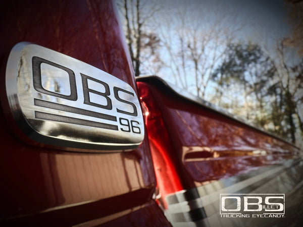 Chevy® | GMC® OBS 1995-1999 Cab Emblems - Oval Style - 2 Line Classic - Sold as Pairs