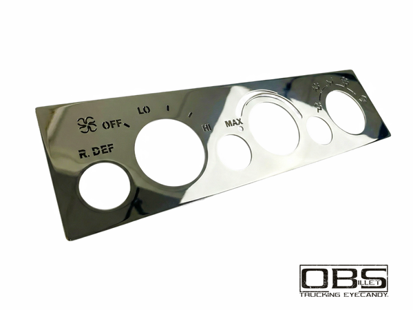 OBS A/C Unit Cover Plate - Illuminated Version - 3 Knobs - 3 Button Version