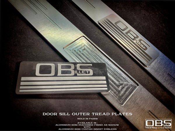 OBS Door Sill Tread Plate - with Emblem Insert