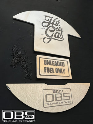 OBS Gas Panel - Year (at bottom) Specific - Lasered Billet - Sold as a set of 3 parts