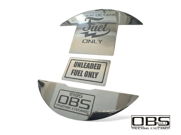 OBS Gas Panel - Year (at bottom) Specific - Lasered Billet - Sold as a set of 3 parts