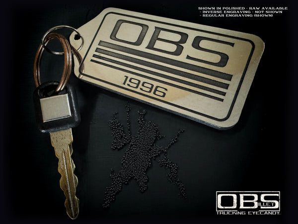 OBS Classic 4 Line Key Fob - Year (at bottom) Specific