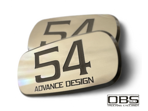 Chevy® | GMC® 1947-1955 Cab Emblems - Oval Style - Classic Year with A/D wording - Sold as Pairs or Individual