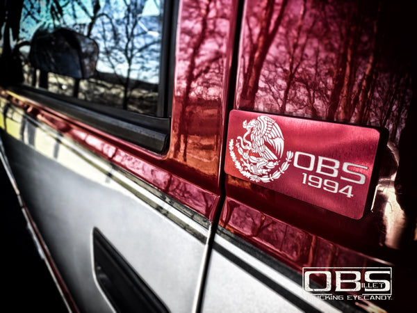 OBS Pillar Emblem - " Mexican Eagle" Year Specific - Anodized - Sold as a Pair