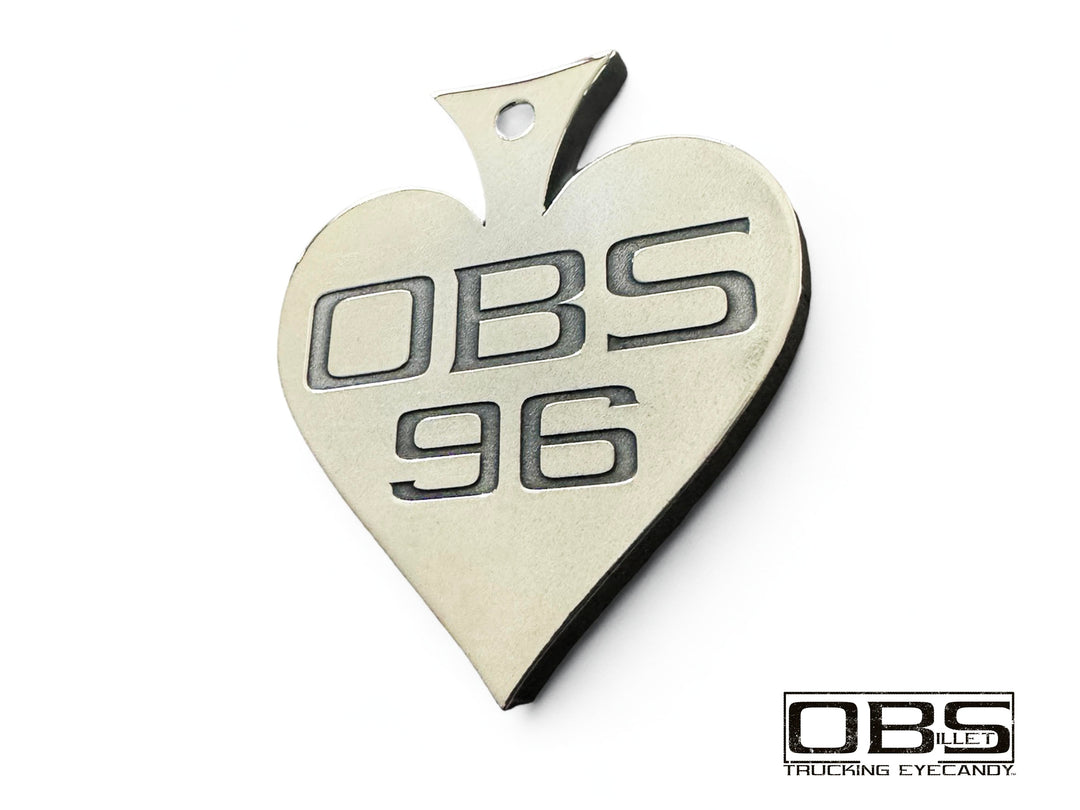 OBS Spade Key Fob or Mirror Pendant | OBS Billet