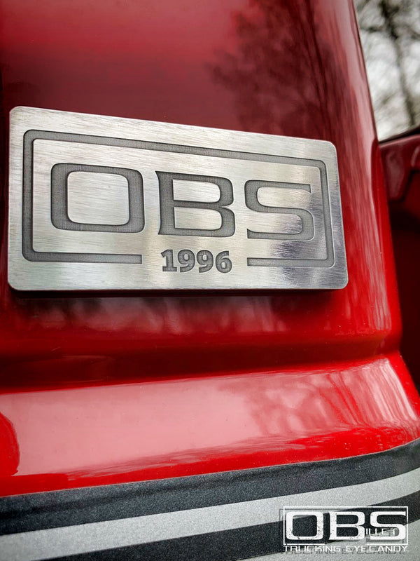 OBS Pillar Emblem - Year (at bottom) Specific - Machined Billet - Sold as a Pair