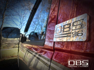 OBSBillet™ 2 Line Classic Cab Emblem (1988–1998) - Sold as a Pair
