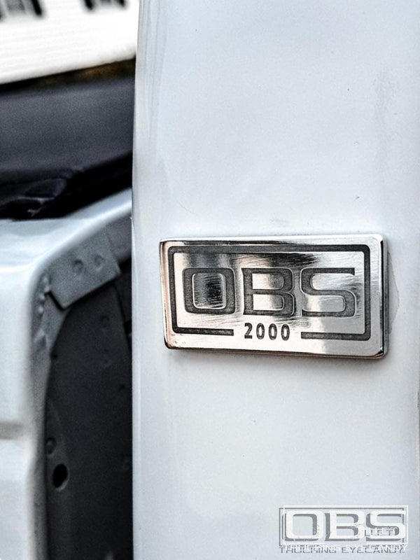 OBS Pillar Emblem - Year (at bottom) Specific - Machined Billet - Sold as a Pair