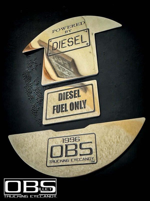 OBS Gas Panel - Year (at bottom) Specific - Lasered Billet - Sold as a set of 3 parts