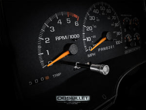 Chevy® | GMC® 1995–1998 OBS Billet Odometer Reset Overlay Button – Polished