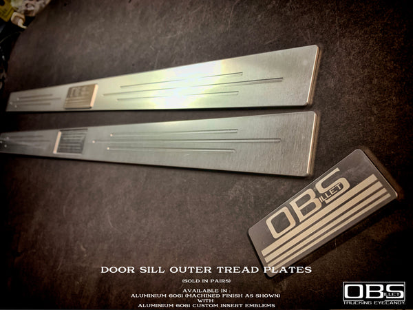 OBS Door Sill Tread Plate - with Emblem Insert