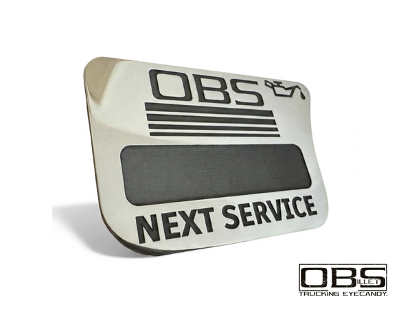 OBS (Left to steering wheel) Oil Service Plate