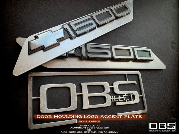 OBS Door Side Mounted Emblem Plates- Sold as a Pair