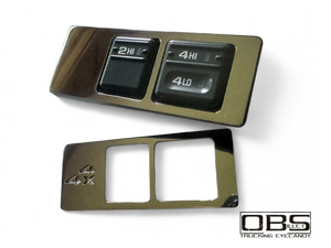 Billet Dashboard Consul Blanking Plate - 4x4 (Single Engraved Unit)