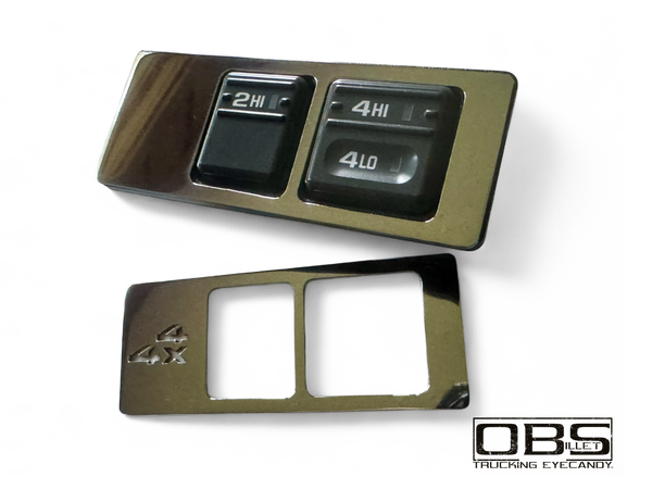 Billet Dashboard Consul Blanking Plate - 4x4 (Single Engraved Unit)