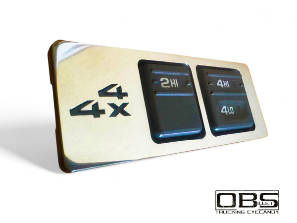 Billet Dashboard Consul Blanking Plate - 4x4 (Single Engraved Unit)