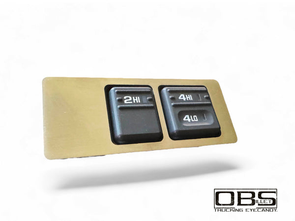 Billet Dashboard Consul Blanking Plate - 4x4 (Single Engraved Unit)