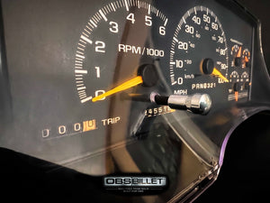 Chevy | GMC 1995-1998 OBS Billet Odometer Reset Overlay Button - Polished