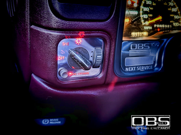 OBS Headlight/Daylight Running Cover Plate - Illuminated Version