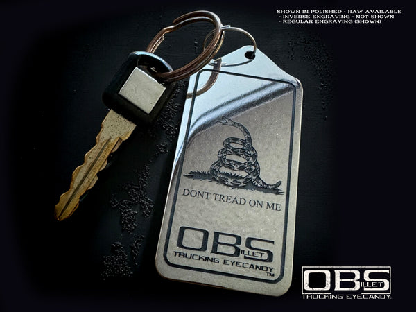 'DON'T TREAD ON ME' - Rectangular Keyring