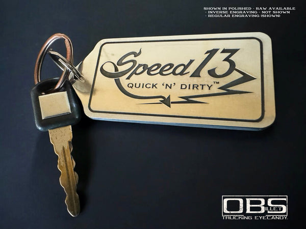 'Quick 'n' Dirty' - Rectangular Keyring