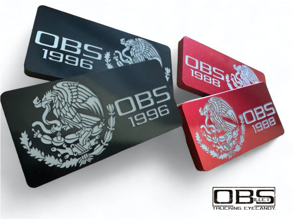 OBS Pillar Emblem - " Mexican Eagle" Year Specific - Anodized - Sold as a Pair