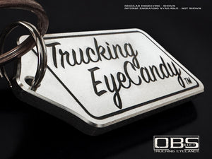 Rectangular Style Keyring - Trucking Truck