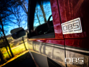OBS Pillar Emblem - Year (at bottom) Specific - Machined Billet - Sold as a Pair