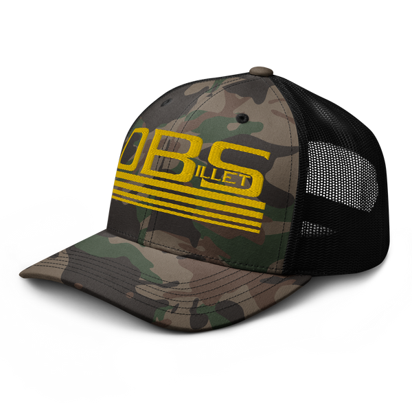 Four Line Billet Classic Camouflage trucker hat