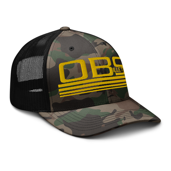 Four Line Billet Classic Camouflage trucker hat