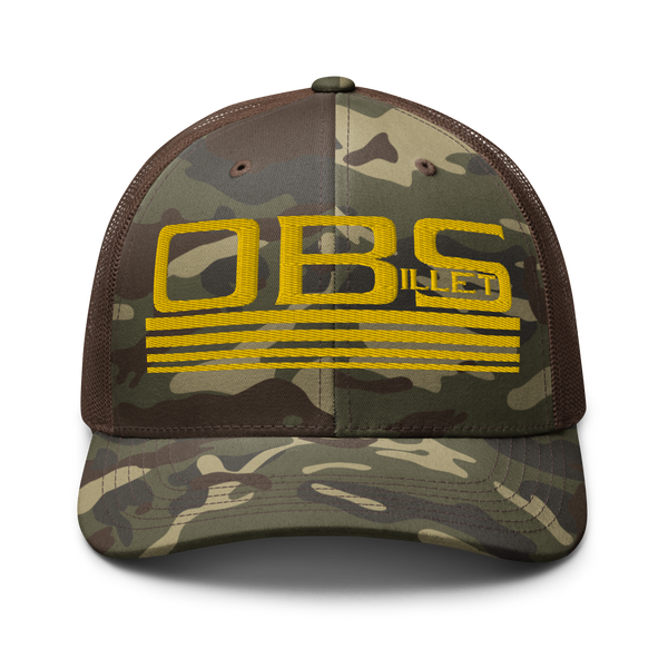 Four Line Billet Classic Camouflage trucker hat