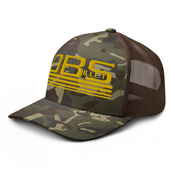 Four Line Billet Classic Camouflage trucker hat