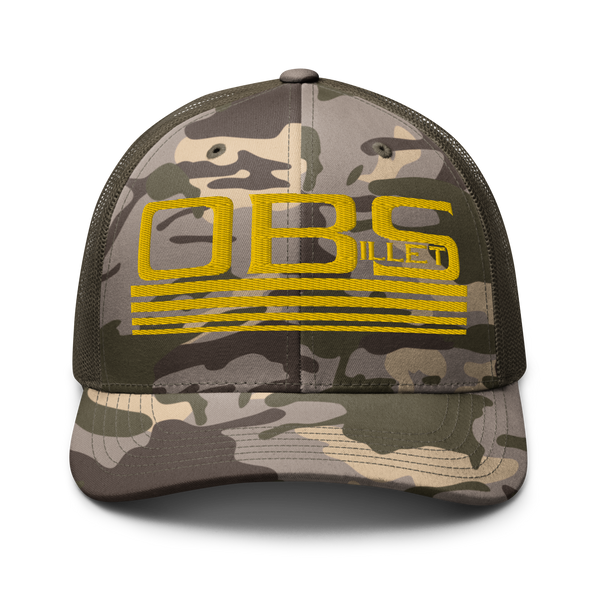 Four Line Billet Classic Camouflage trucker hat