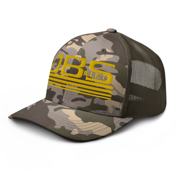 Four Line Billet Classic Camouflage trucker hat