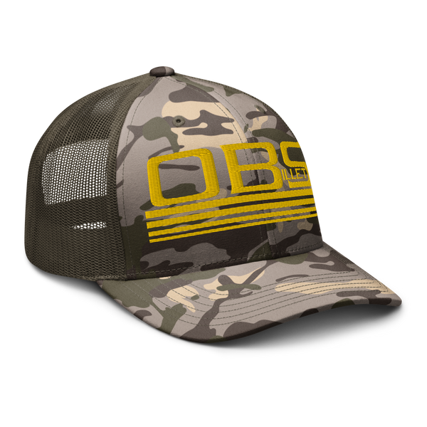 Four Line Billet Classic Camouflage trucker hat