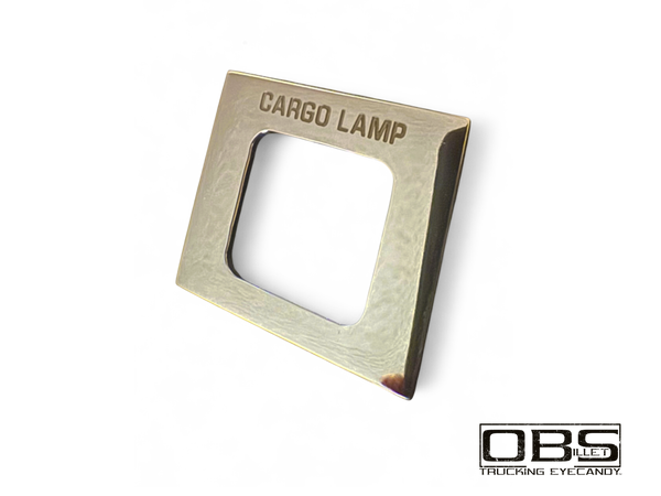 Billet Dashboard Consul Blanking Plate - CARGO LAMP (Single Engraved Unit)