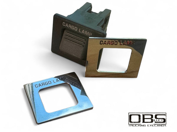 Billet Dashboard Consul Blanking Plate - CARGO LAMP (Single Engraved Unit)
