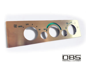 OBS A/C Unit Cover Plate - Illuminated Version - 3 Knobs - 2 Button Version
