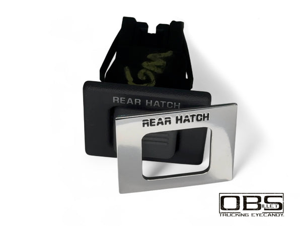 Billet Dashboard Consul Blanking Plate - REAR HATCH (Single Engraved Unit)
